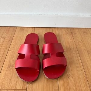 Everlane Red Sandals